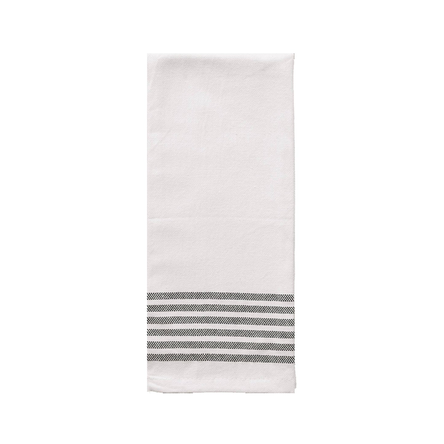 Hand Towel |  Black Stripes