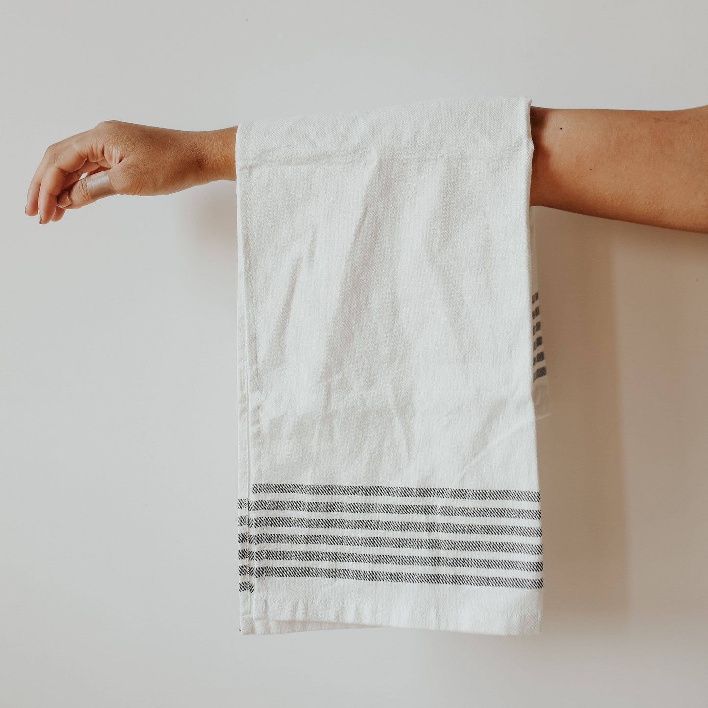 Hand Towel |  Black Stripes
