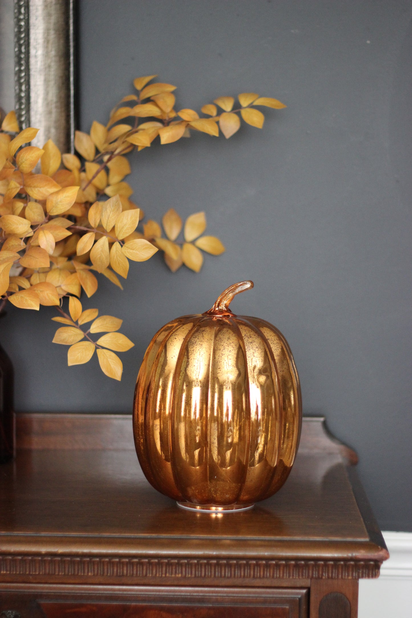 Pumpkin | Orange Starry Glass | Tall