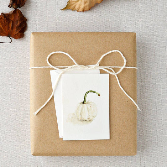 Mini Notecard | White Pumpkin