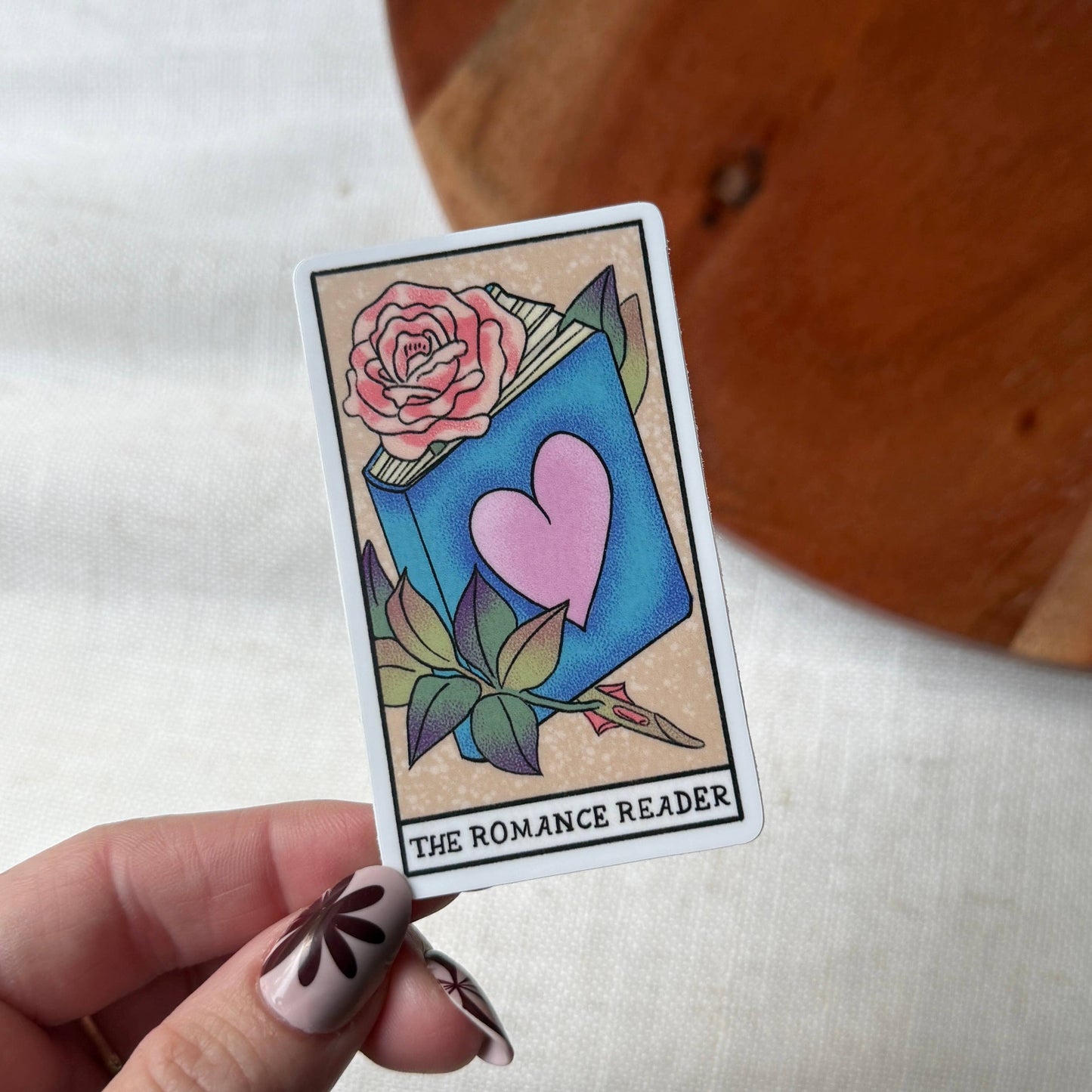 Sticker | The Romance Reader Book Tarot Card