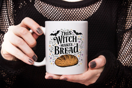 Halloween Sourdough Witch Baking Mug Baking Kitchen Decor