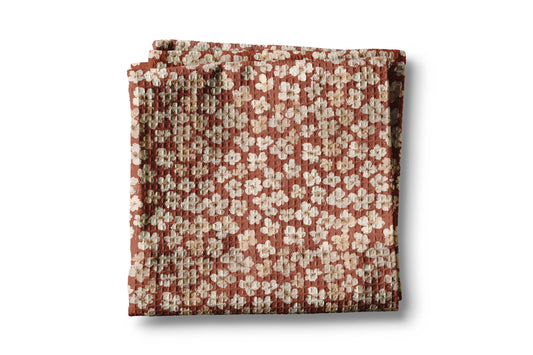 Fall Autumn Floral Waffle Weave Kitchen Towel