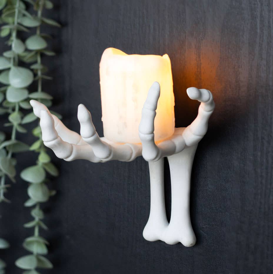 Gothic Halloween Skeleton Hand Wall Hook