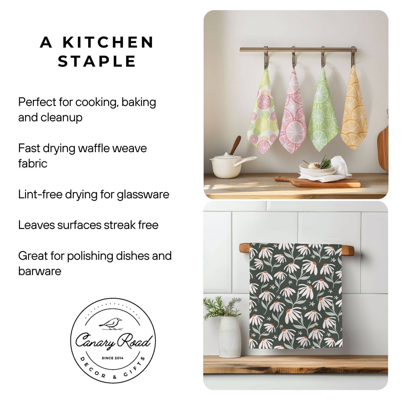 Hydrangea Flower Kitchen Towel