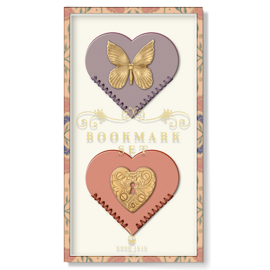Gold Charm Corner Bookmark Set of 2
