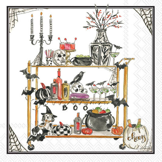 Paper Cocktail Napkins Pack of 20 Halloween Bar Cart