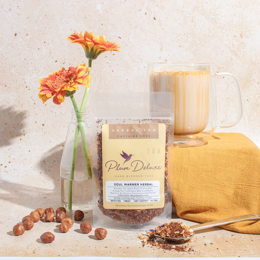 Tea | Soul Warmer Herbal | Loose Leaf Tea Chestnut Nutty Caramel