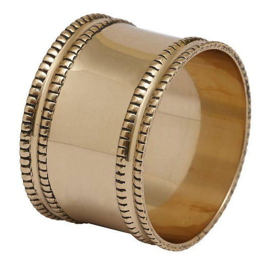 Antique Gold Band Napkin Ring | Set of 4