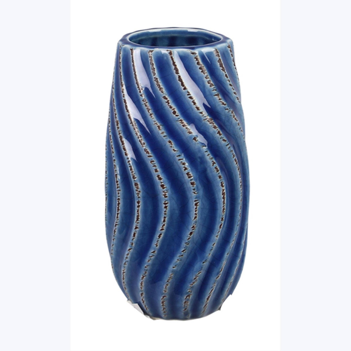 Ceramic Blue Coastal Vase