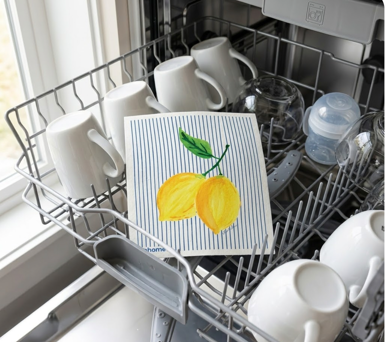 Lemon Zest Stripe | Swedish Dishcloth