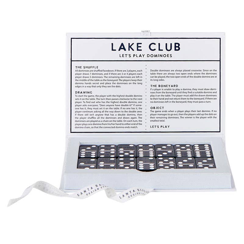 Domino Set Book Box - Lake Club