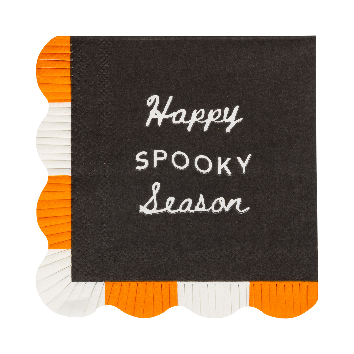 Happy Spooky Season Fringed Napkin