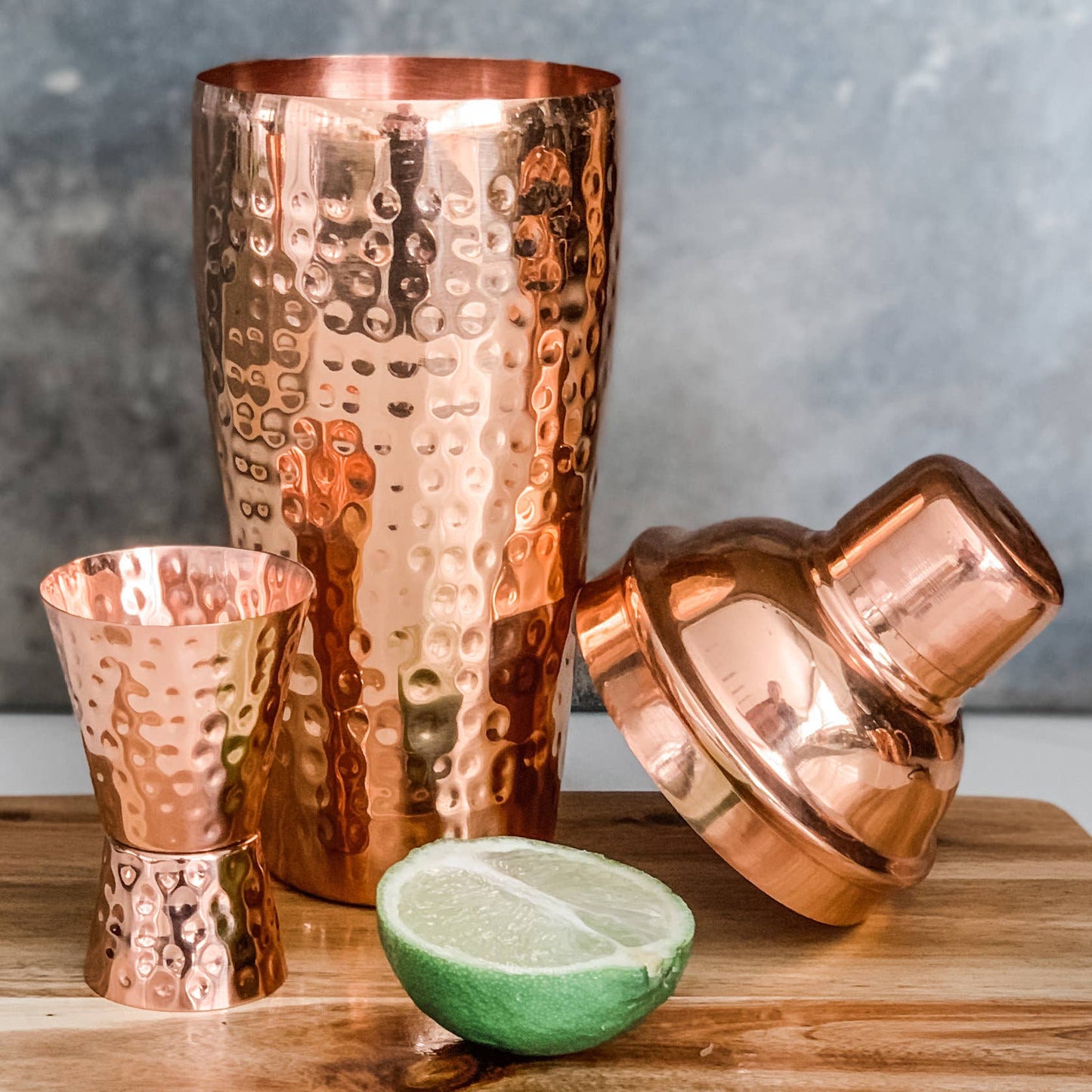 Shaker Hammered: 22oz Solid Copper Moscow Mule Shaker