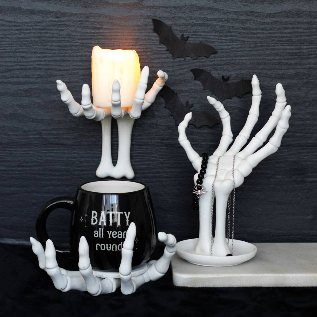 Gothic Halloween Skeleton Hand Wall Hook