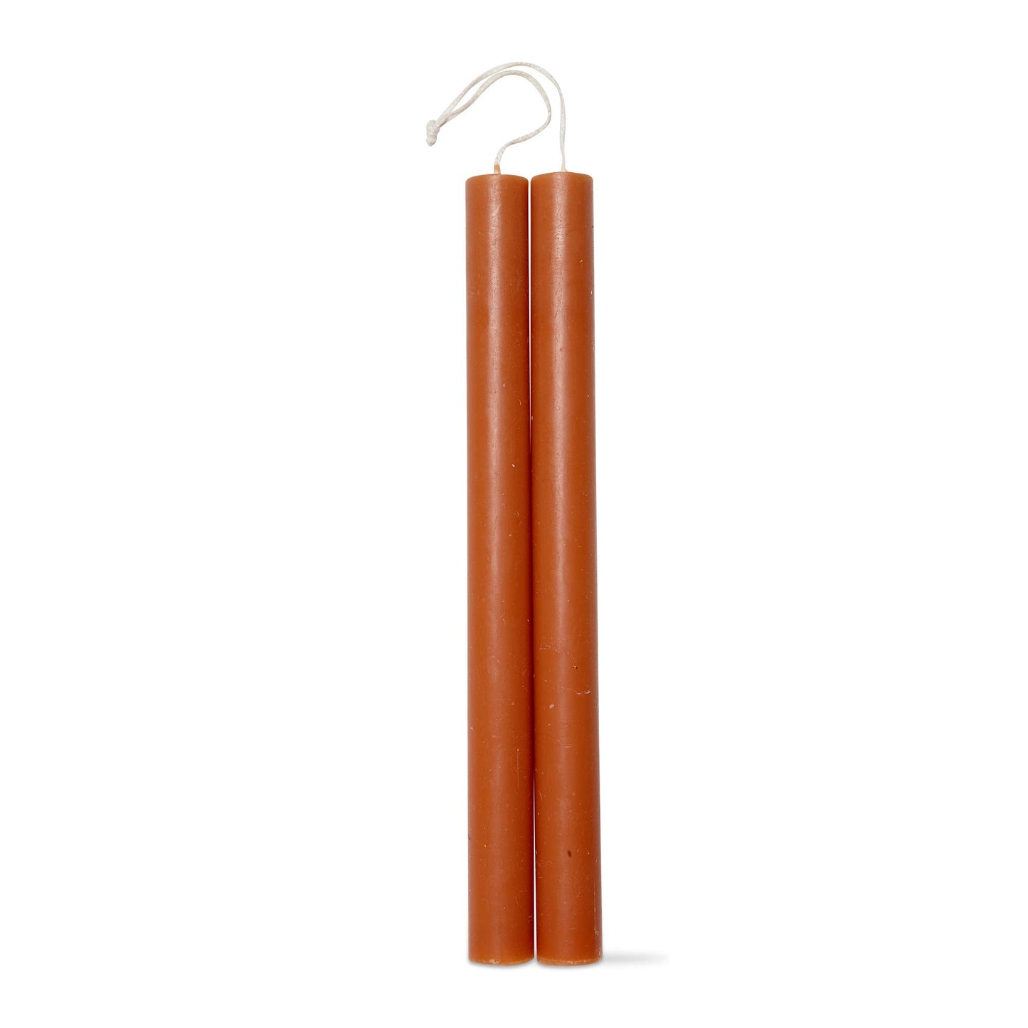 10 Inch Straight Taper Candles Set of 2 | Burnt Sienna