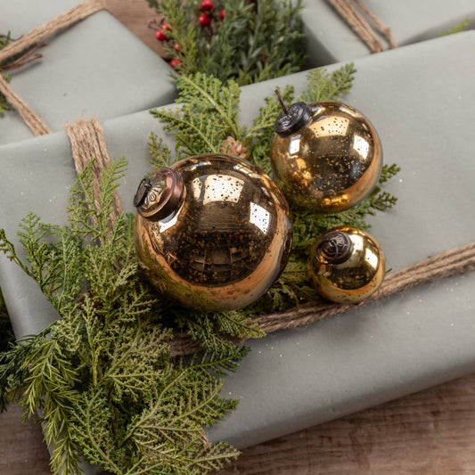 4" BRONZE KUGEL ORNAMENT