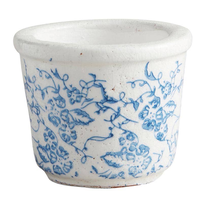 Vintage Blue Pot - Large