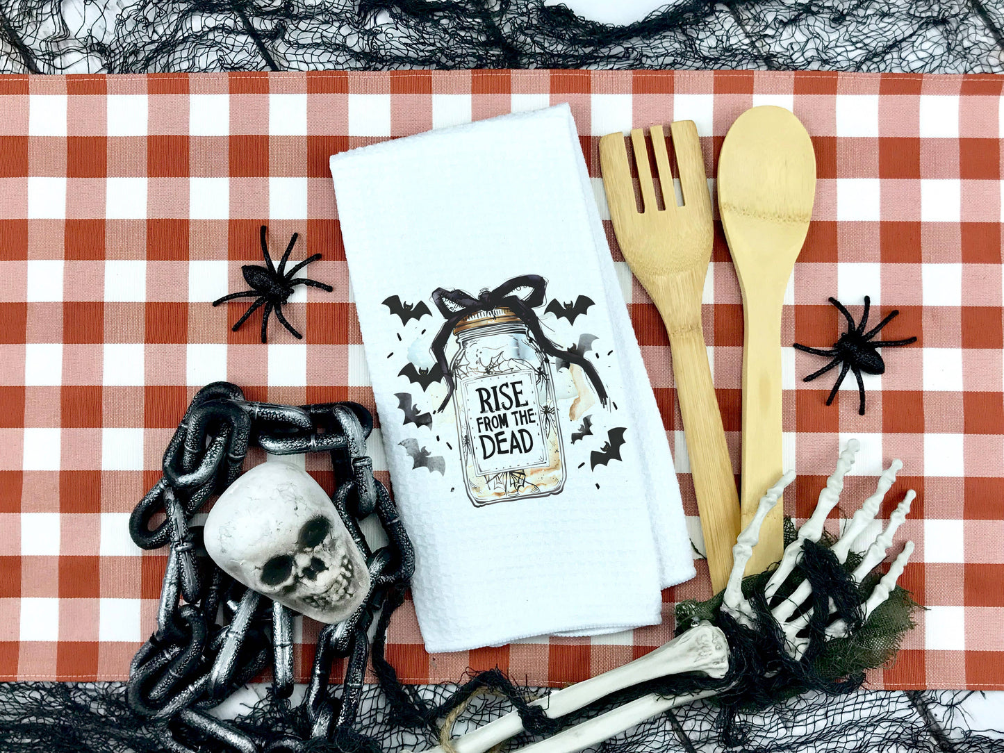 Sourdough Halloween Dish Towel, Bread Baking Decor Witch Fun