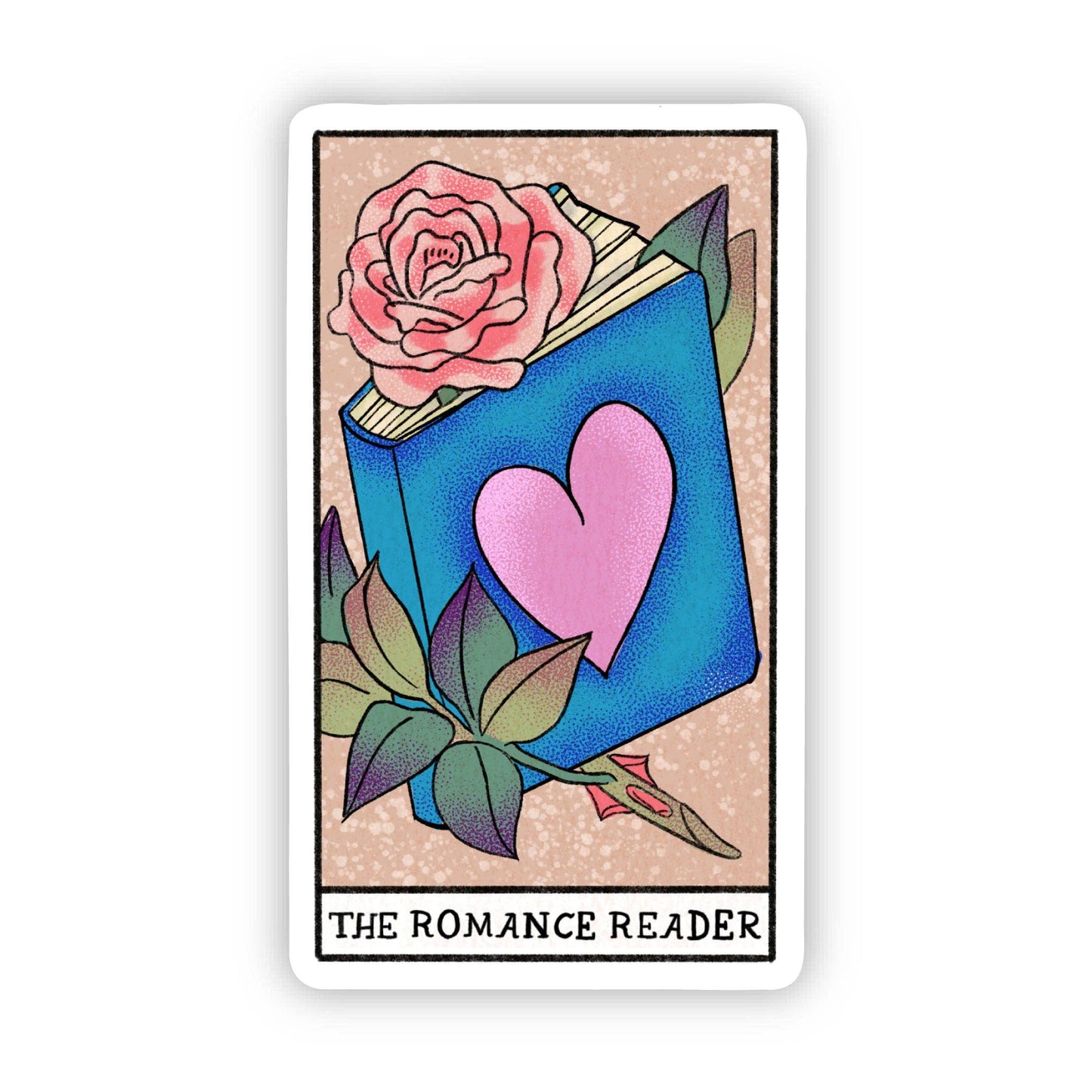 Sticker | The Romance Reader Book Tarot Card