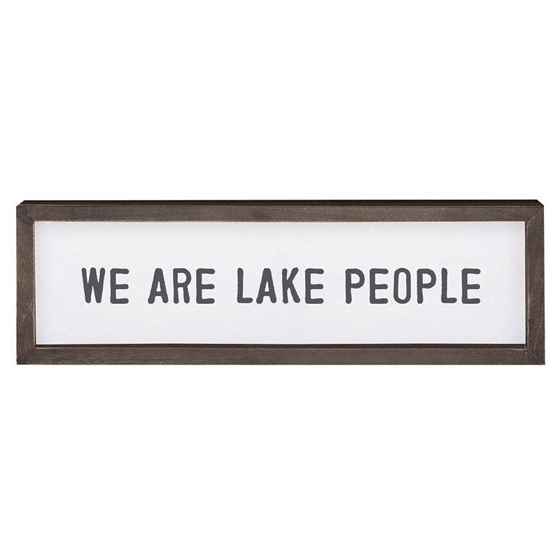 Wood Sign - Lake People