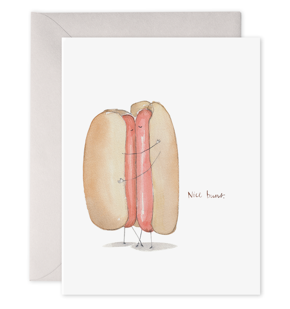 Nice Buns | Love | Hot Dog Greeting Card