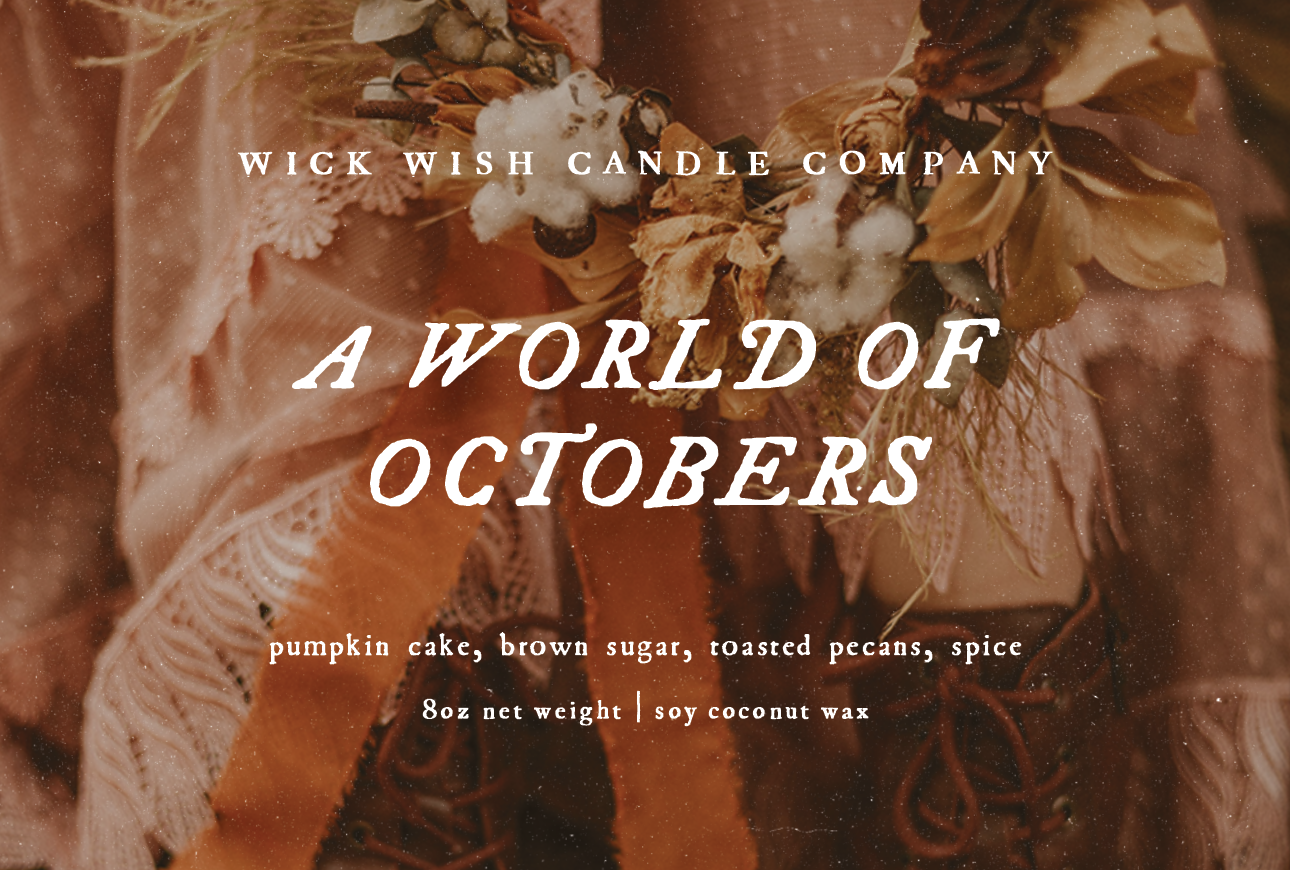 A World of Octobers 8oz Candle