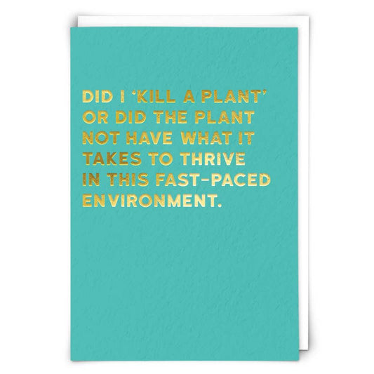 Plant Greetings Card