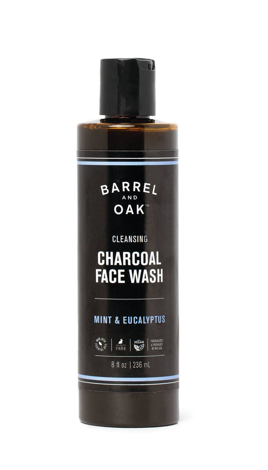 Cleansing Charcoal Face Wash - Mint & Eucalyptus, 8 oz