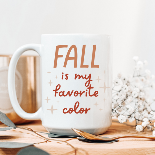 Fall Is My Favorite Color Ceramic Coffee Mug