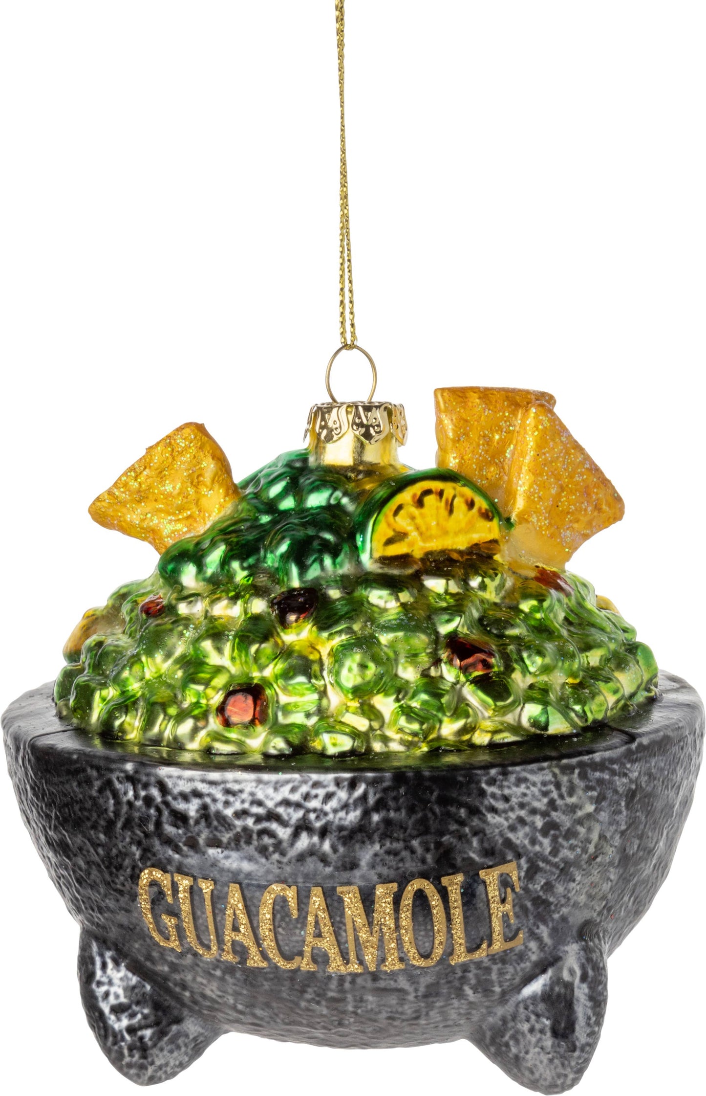 A45255-Gls guacamole bowl ornament,3.5india