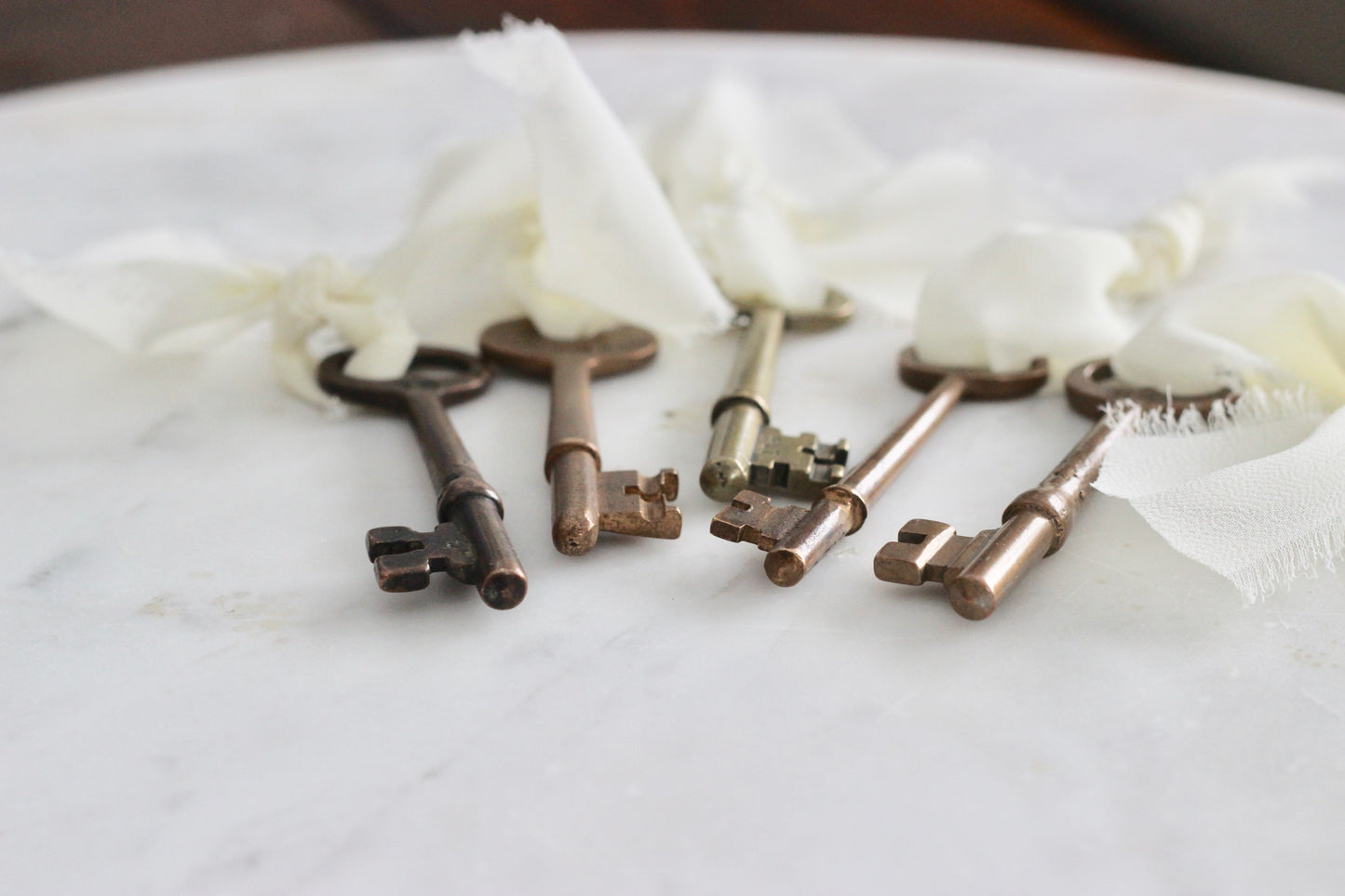 Found //  Antique Brass + Bronze Skeleton Keys